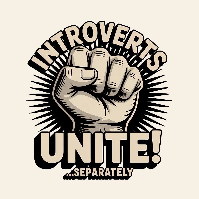 Introverts Unite, serparately - Introvert Tee