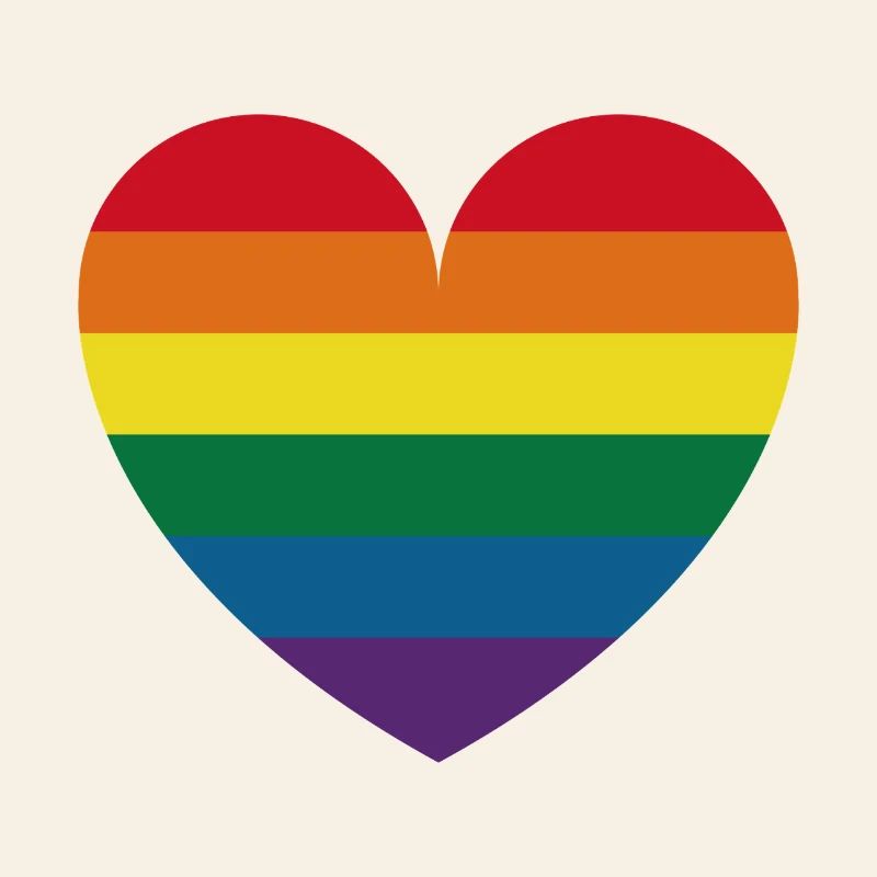 Rainbow heart