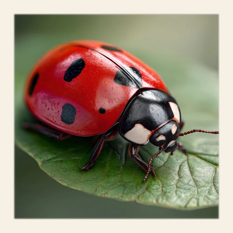 Lucky Charm Ladybug Macro Nature Design