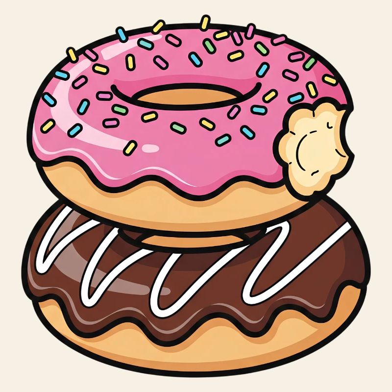 Sweet Stack Donuts Pop Art