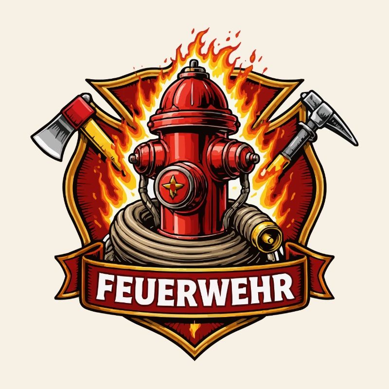 Fire Brigade Fire Hydrant Emblem