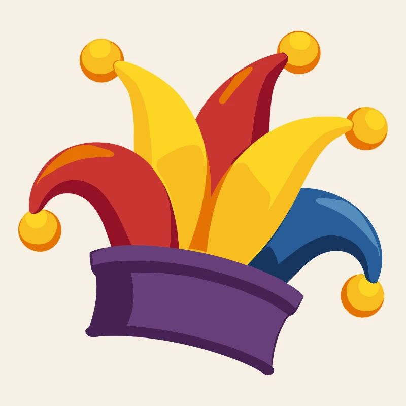 Classique bonnet de fou pour le carnaval et le carnaval