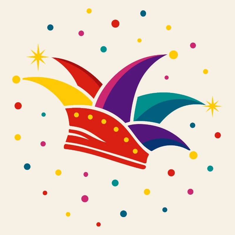 Fool's Cap with Confetti – Carnival & Carnival