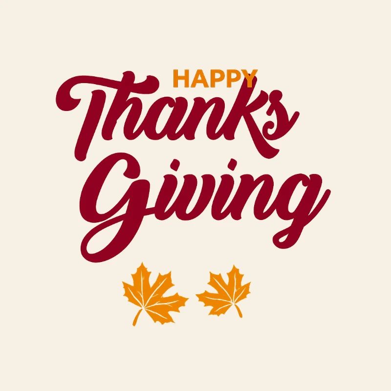 Bon scénario de Thanksgiving avec feuilles