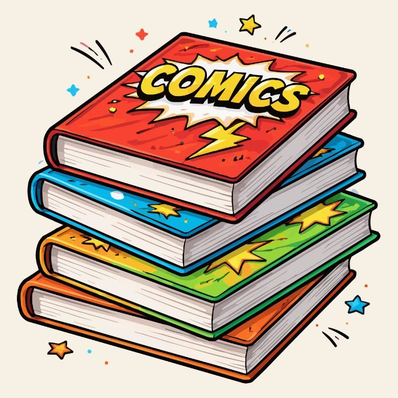 Comic-Stapel Bücher
