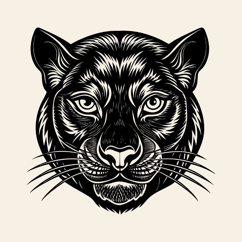 Visage de panthère