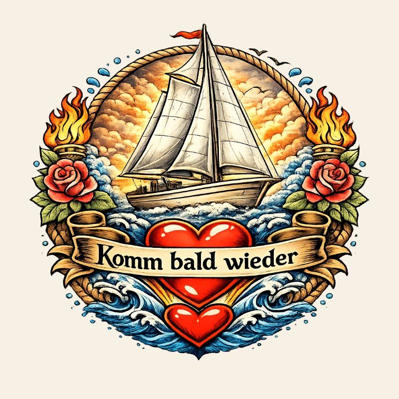 Come Back Soon Sail Tattoo