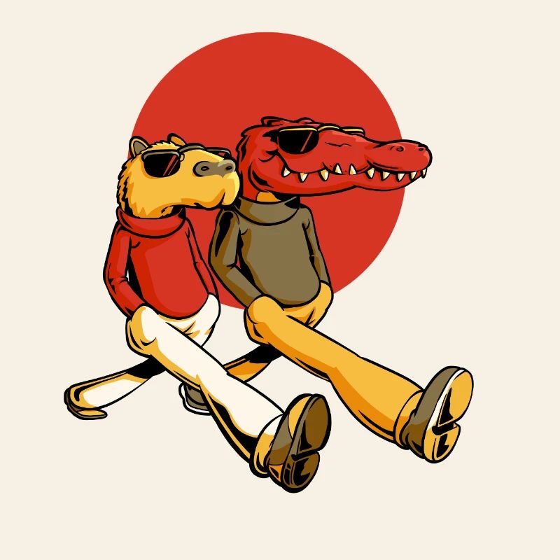 Capybara und Gator