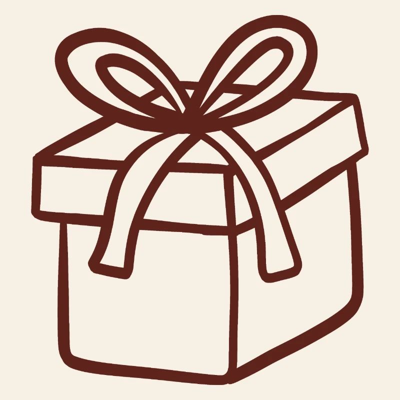 Rustic Hand-Drawn Gift Box