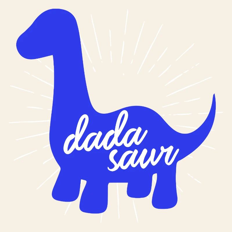 Conception du slogan drôle de dinosaure Daddysaurus Rex