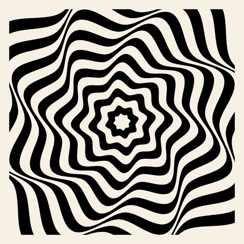 Hypnotic Black Spiral Pattern