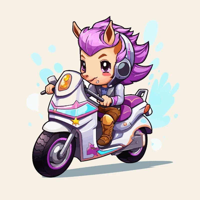 Chibi Motorcycle Heroine