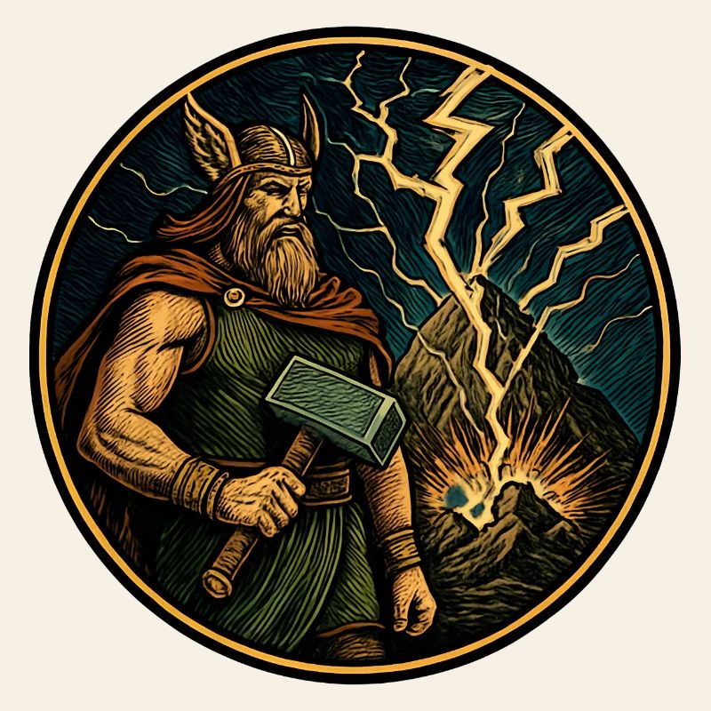 Thor avec un marteau