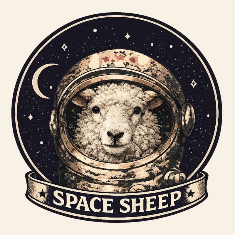 Astronaute mouton de l’espace