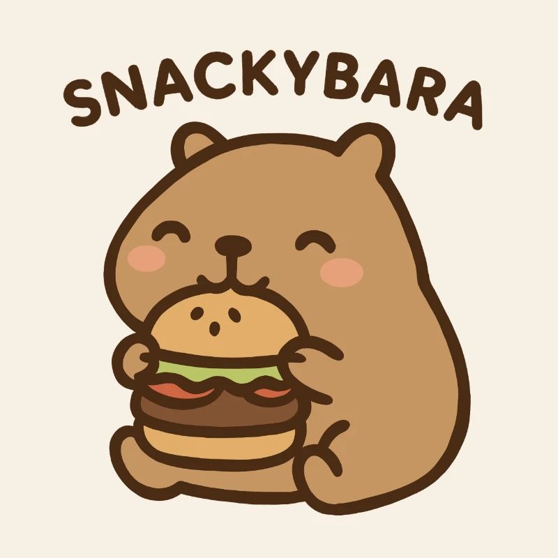 Snackybara - Capybara with Burger