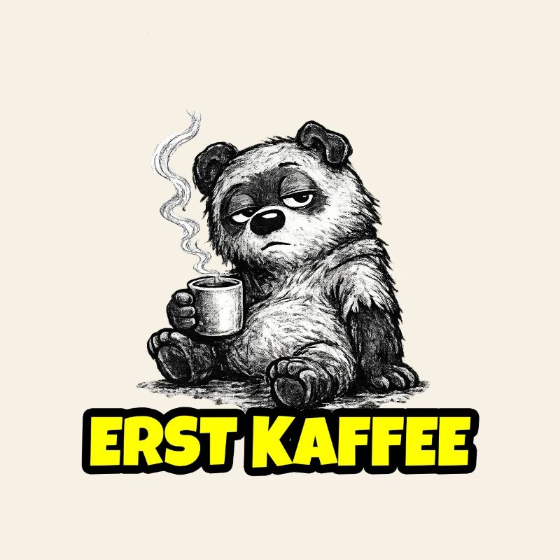 Erst Kaffee – Grumpy Bär (Morgenmuffel Sketch)