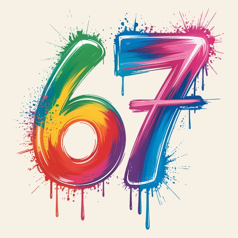 Six Sept Couleur Éclaboussure