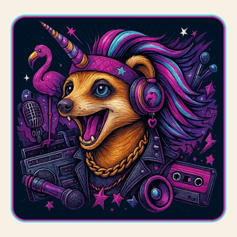 Erdmännchen Einhorn Party