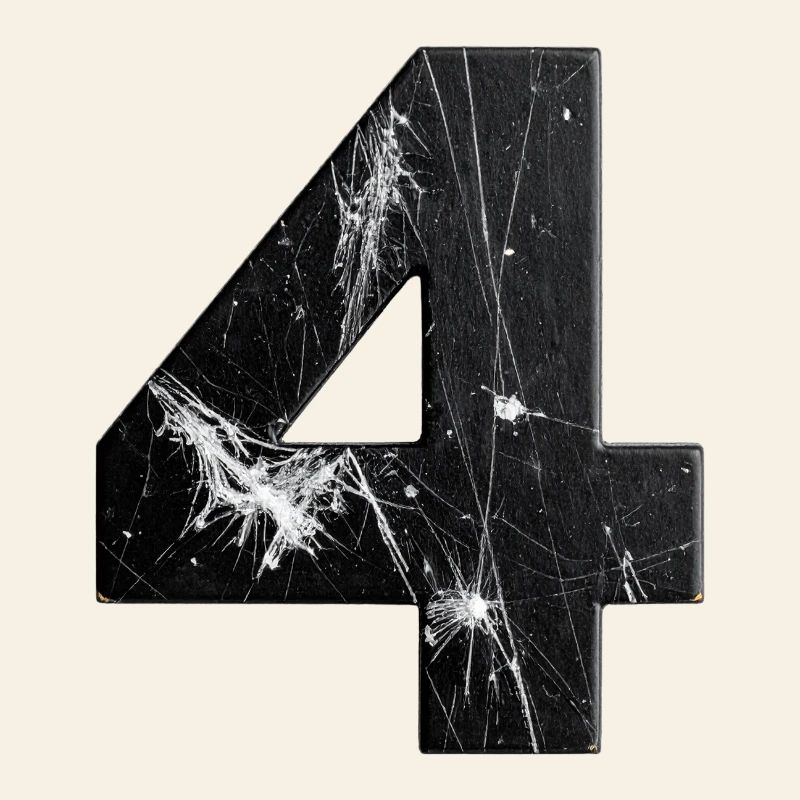 Black four-scratch pattern