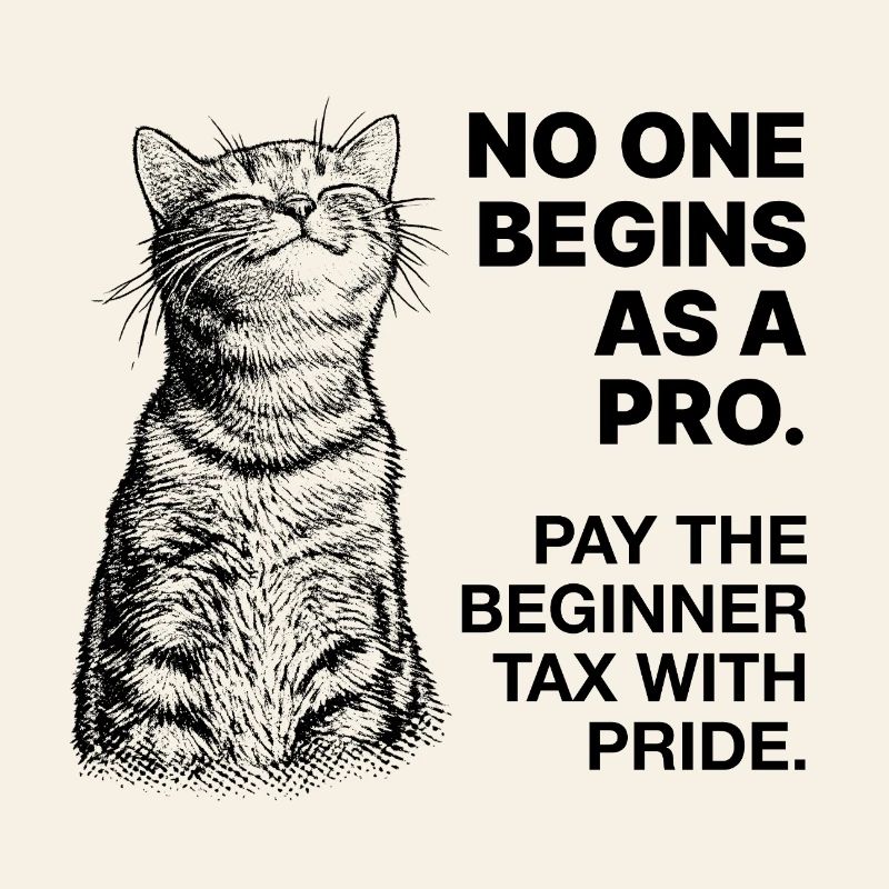 Beginner Mindset – Learning Cat Halftone