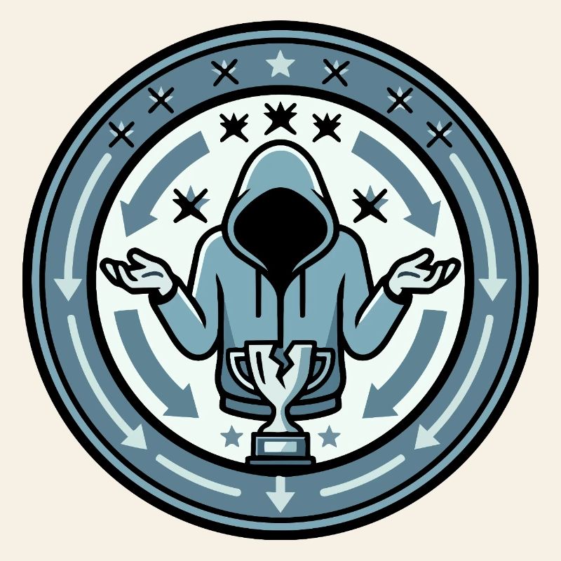 Emblème perdant Logo Looser Gaming