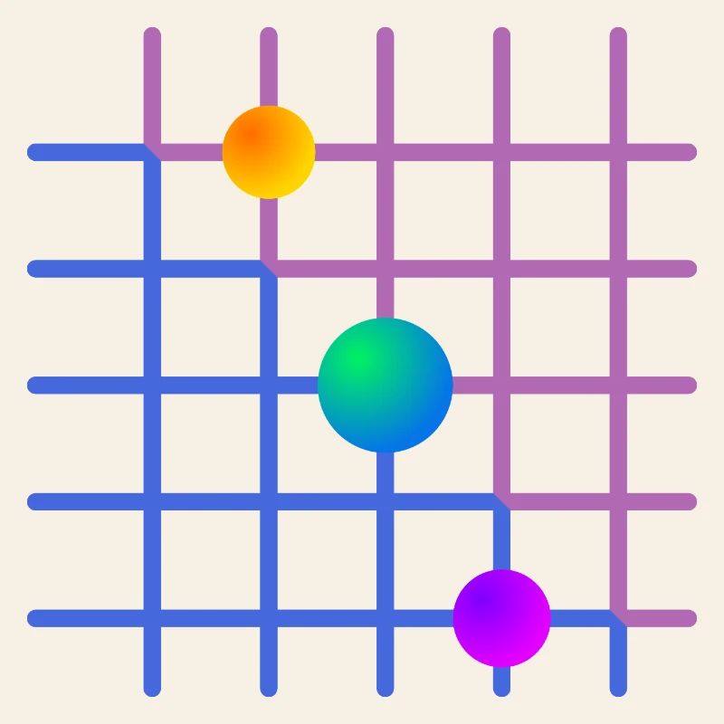 Gradient Grid with Paint Balls