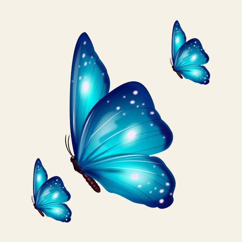Trio papillons