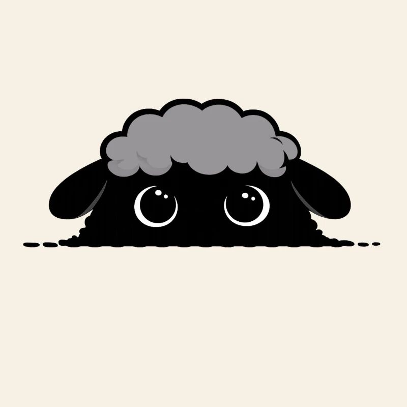 Cloudy sheep gaze