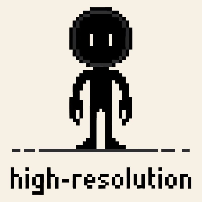Pixel Art Haute Résolution Ironie Drôle Design