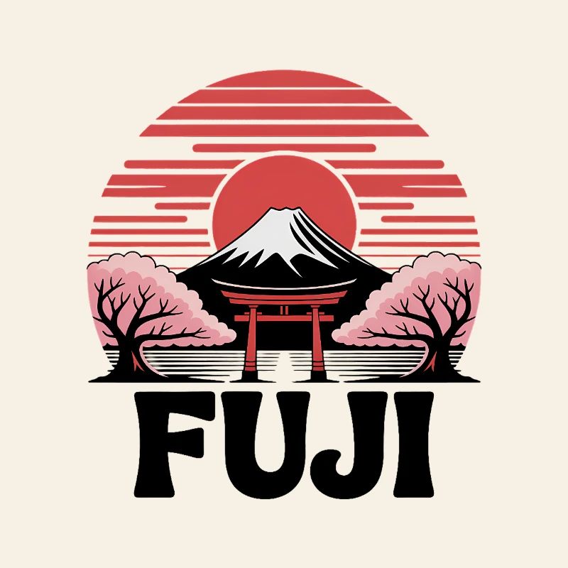 Fuji Torii Sakura in der Sonne