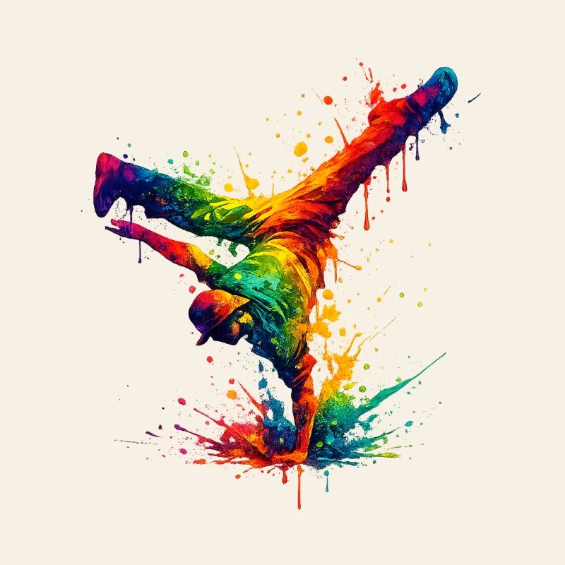 Main Danse Arc-en-Ciel Éclaboussée