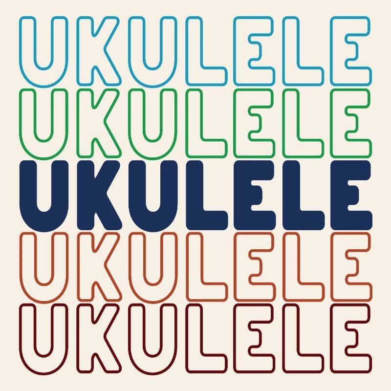 Typographie du ukulélé
