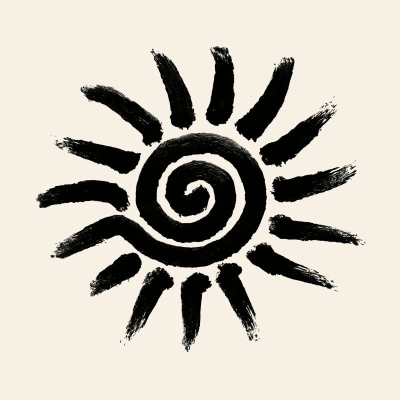 Tribal Sun Symbol