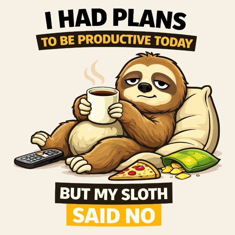 Productive Sloth Coffee Break