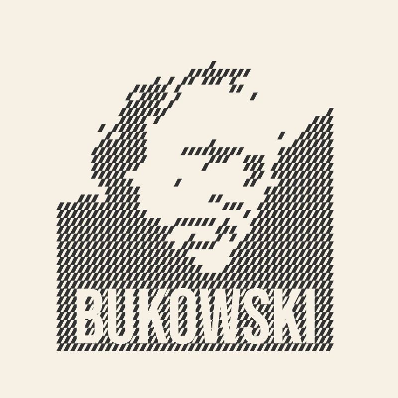 Charles Bukowski Portrait design