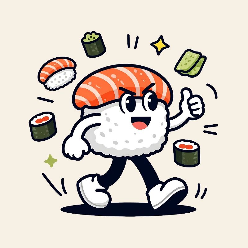 Chef sushi nigiri