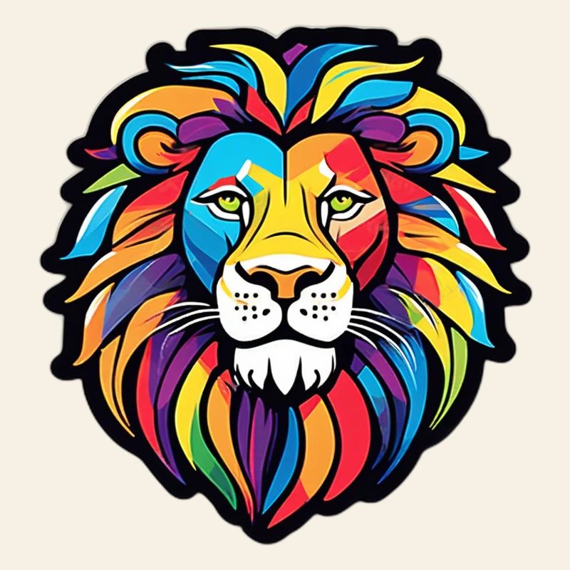 Regenbogen-Heller Löwe