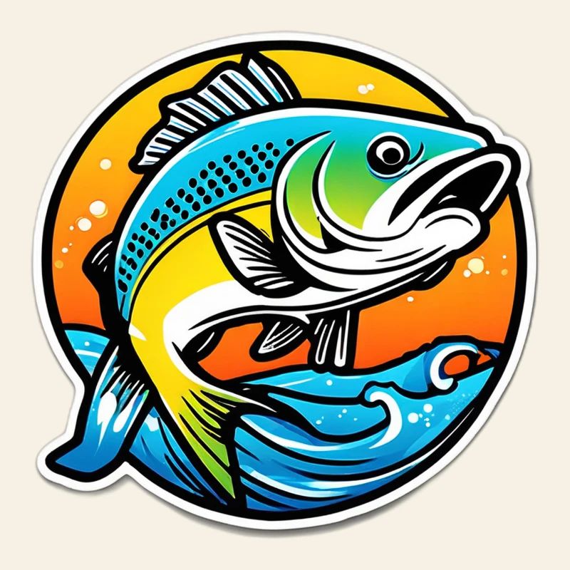 Leuchtender Regenbogenbarsch