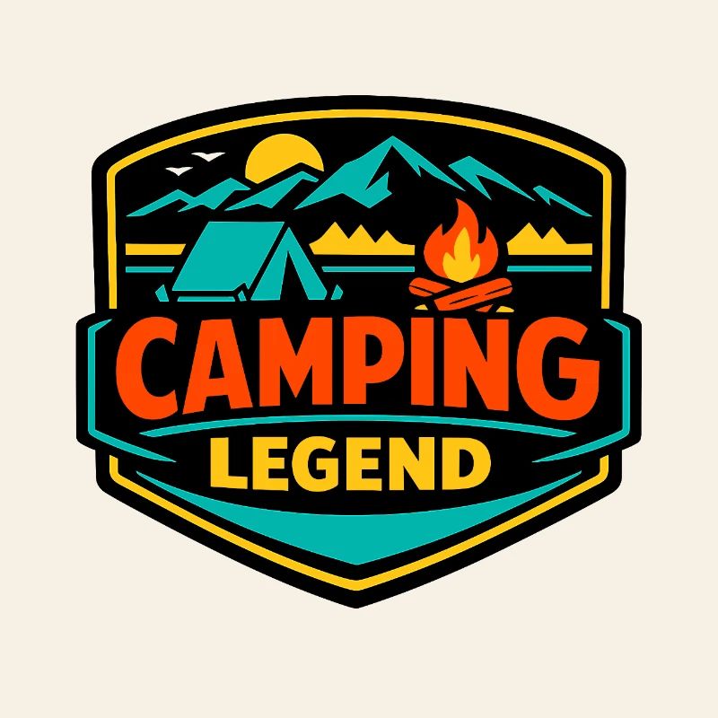 Camping Legend Shield
