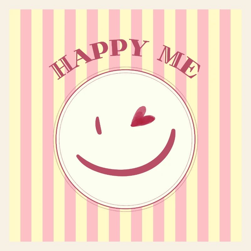 Smile on stripe pattern