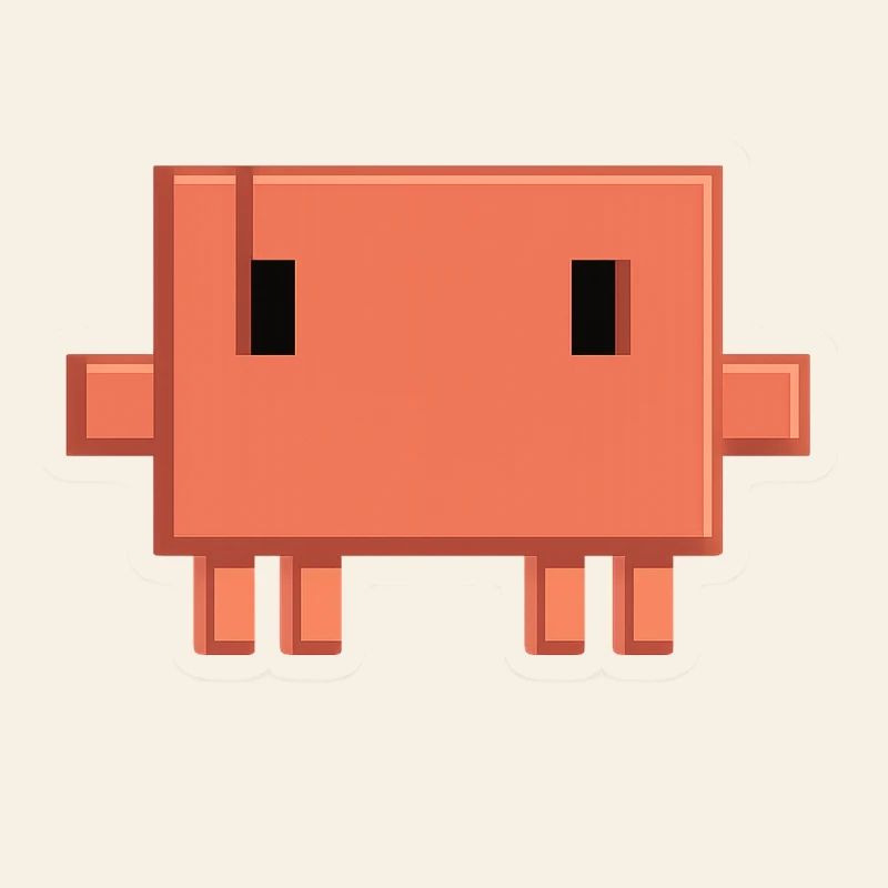 Claude Code Pixel AI Maskottchen-Entwickleraufkleber