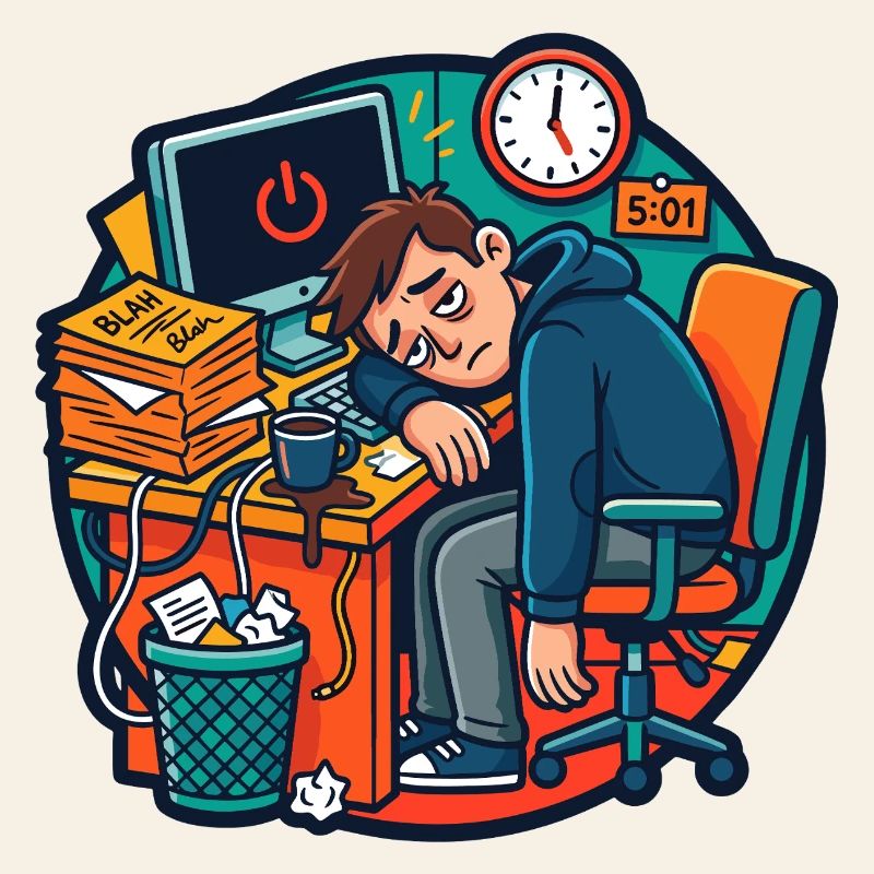 Tired Work Office Stress Humor