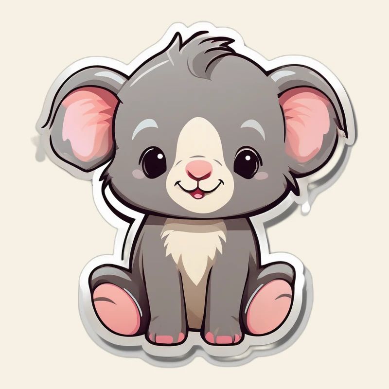 Koala câlin pastel
