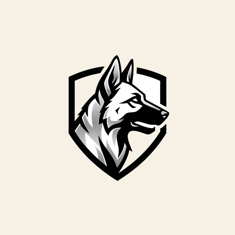 Schäferhund Wappen Security