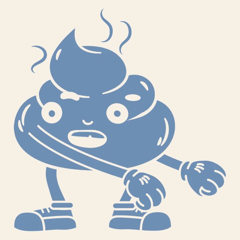 Funny poop pile dancing