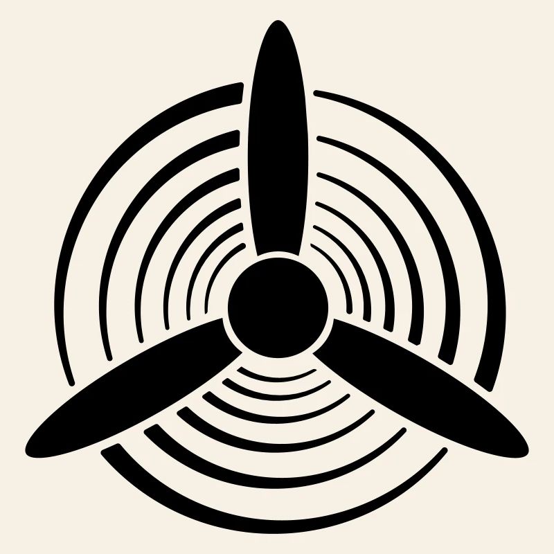 Hélice graphique couleur unie