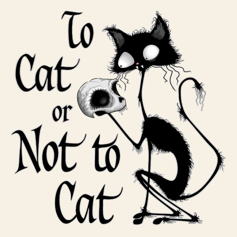 « À chat ou pas à chat » Mème drôle de Hamlet à chat