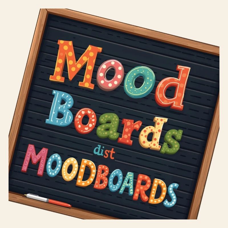 Mood Boards – Bunte Typografie