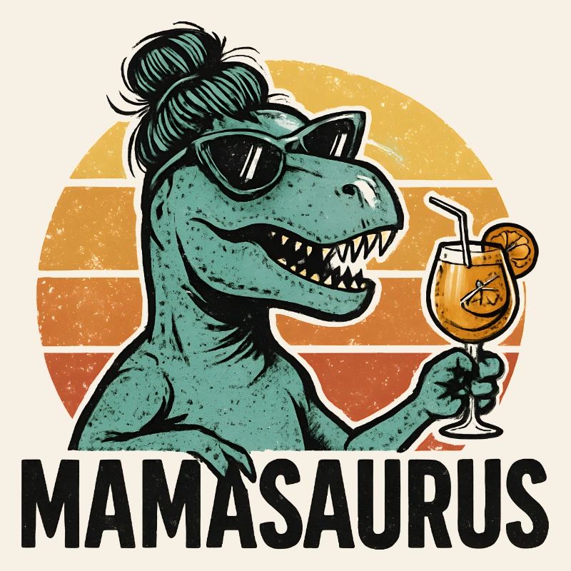 Mamasaurus Mama Mutter Geschenkidee Humor Lustig