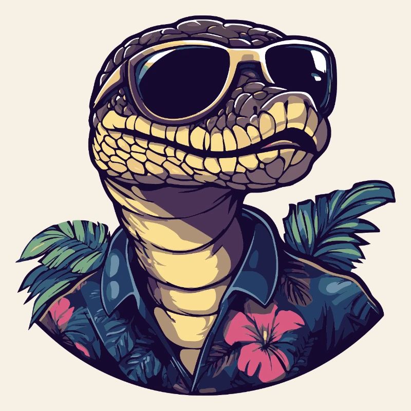 Snake Cobra Comic Holiday